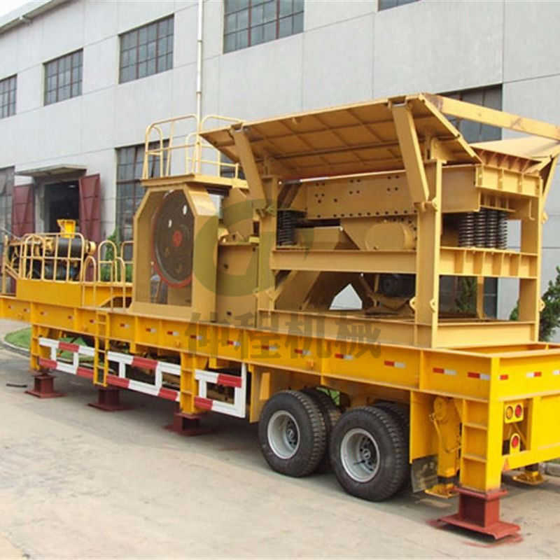 輪胎移動(dòng)鄂式破碎機(jī)