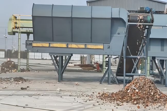 吉林建筑裝修垃圾處理項目現場