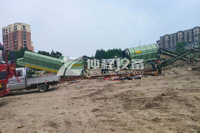 江蘇南京陳腐垃圾資源化再利用處理項目現場
